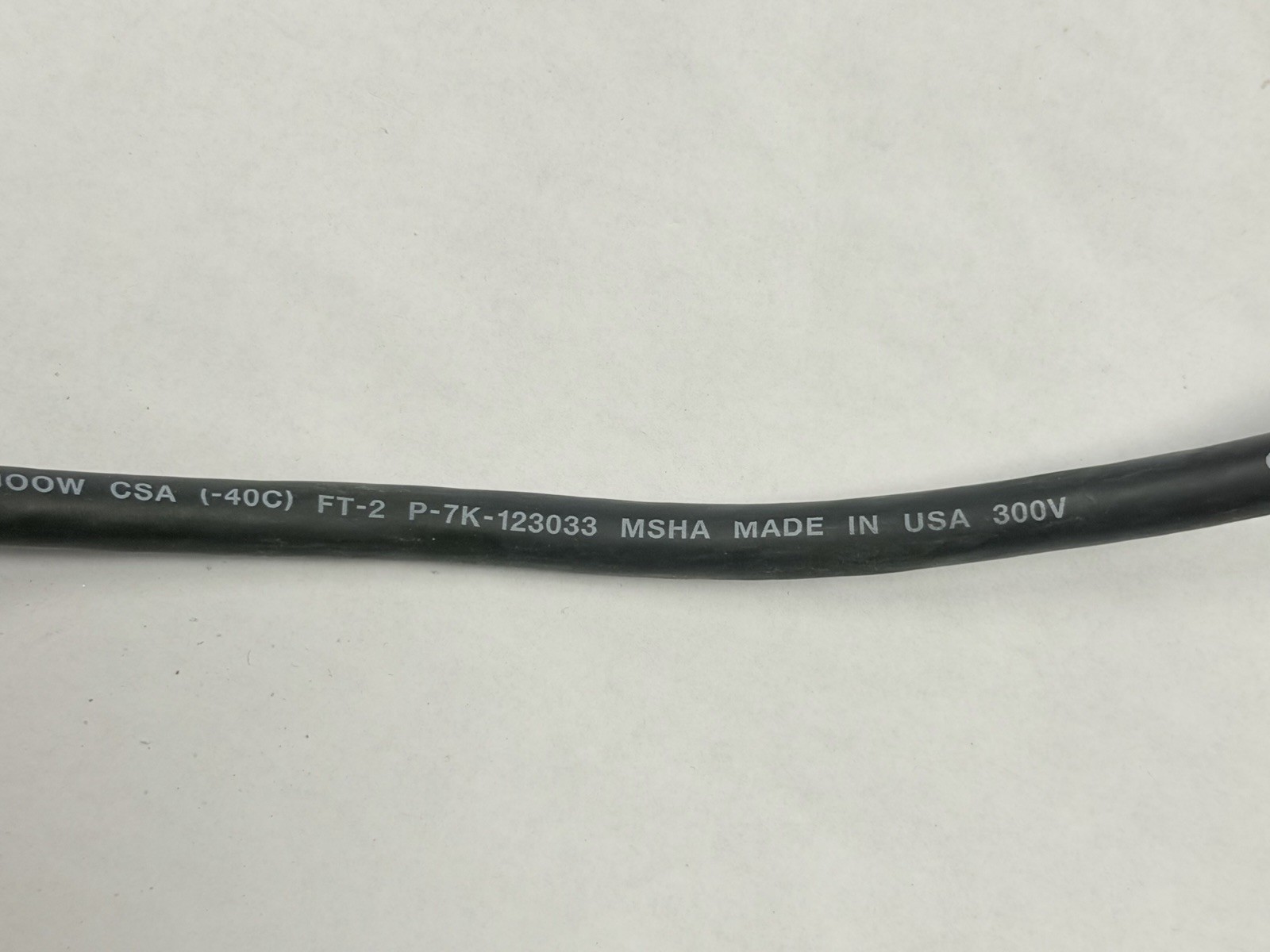 116’’ CAROL 12/3 90C FT-2 P-7K 123033-MSHA 300V W/ Hubbell Nema 125V 20A 5-15A