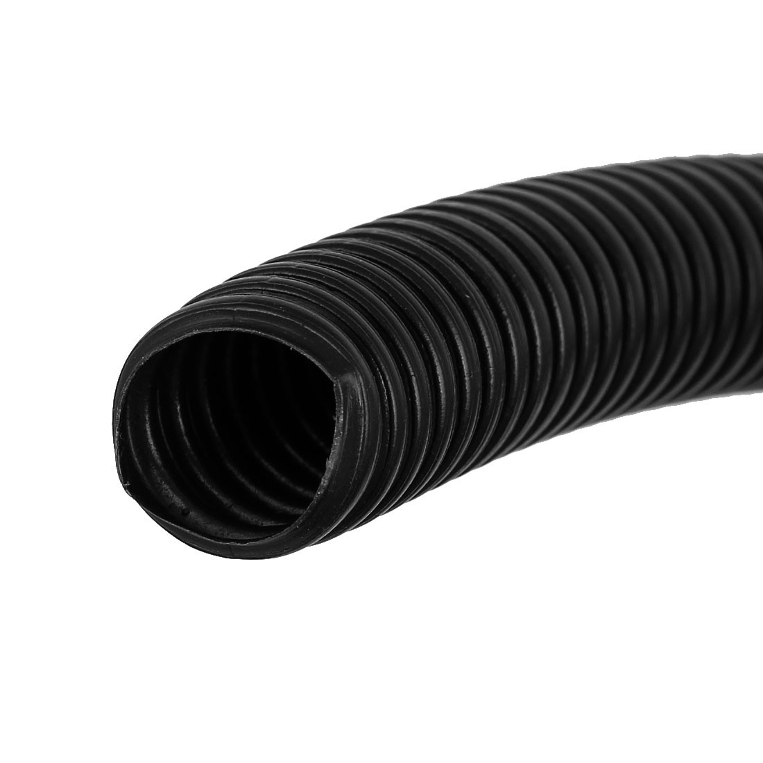 6 M 15×20 mm PVC Flexible Corrugated Conduit Tube for Garden,Office Black