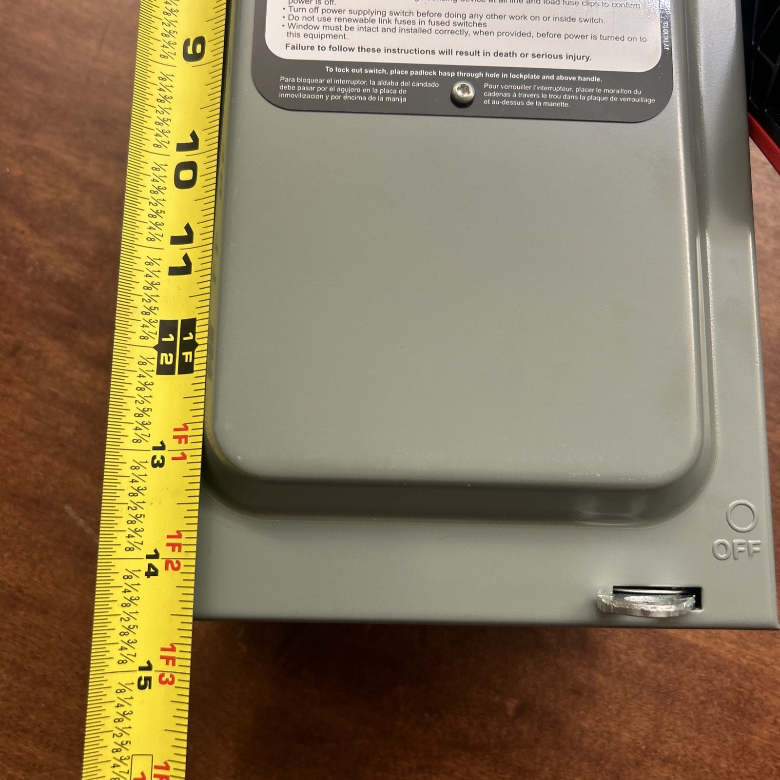 NIB – Square D – VHU361RB – Heavy-Duty, Unfused Safety Switch , Viewing Window
