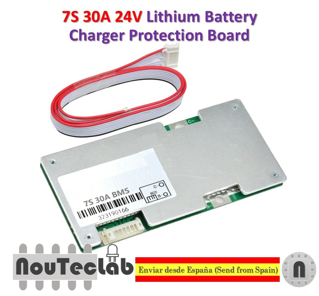 7S 30A 24V Li-ion Lipo Lithium 18650 Battery Power Protection Board with Balance
