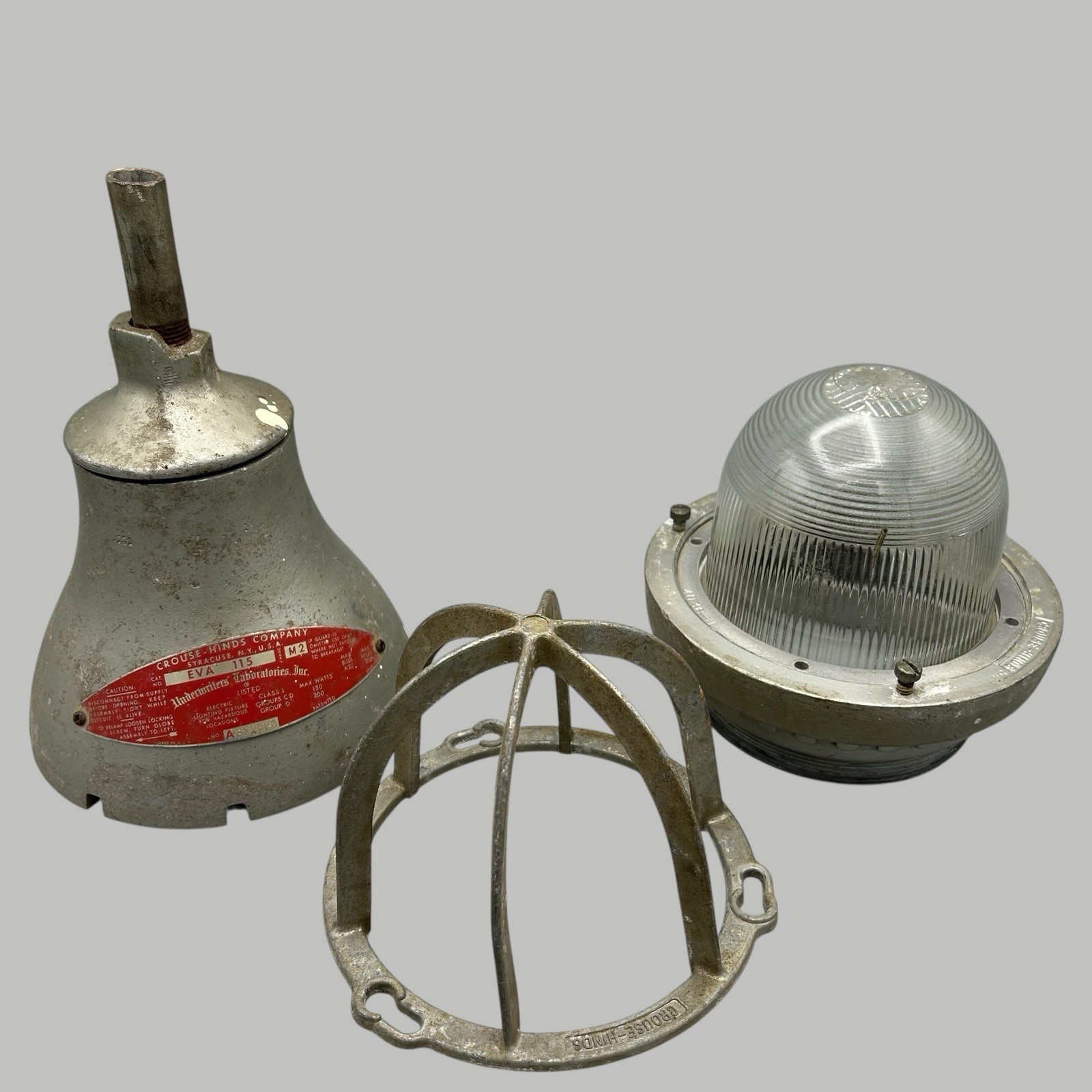 Vtg Crouse-Hinds Industrial Light EVA115 M2 Hazardous Locations Explosion Proof