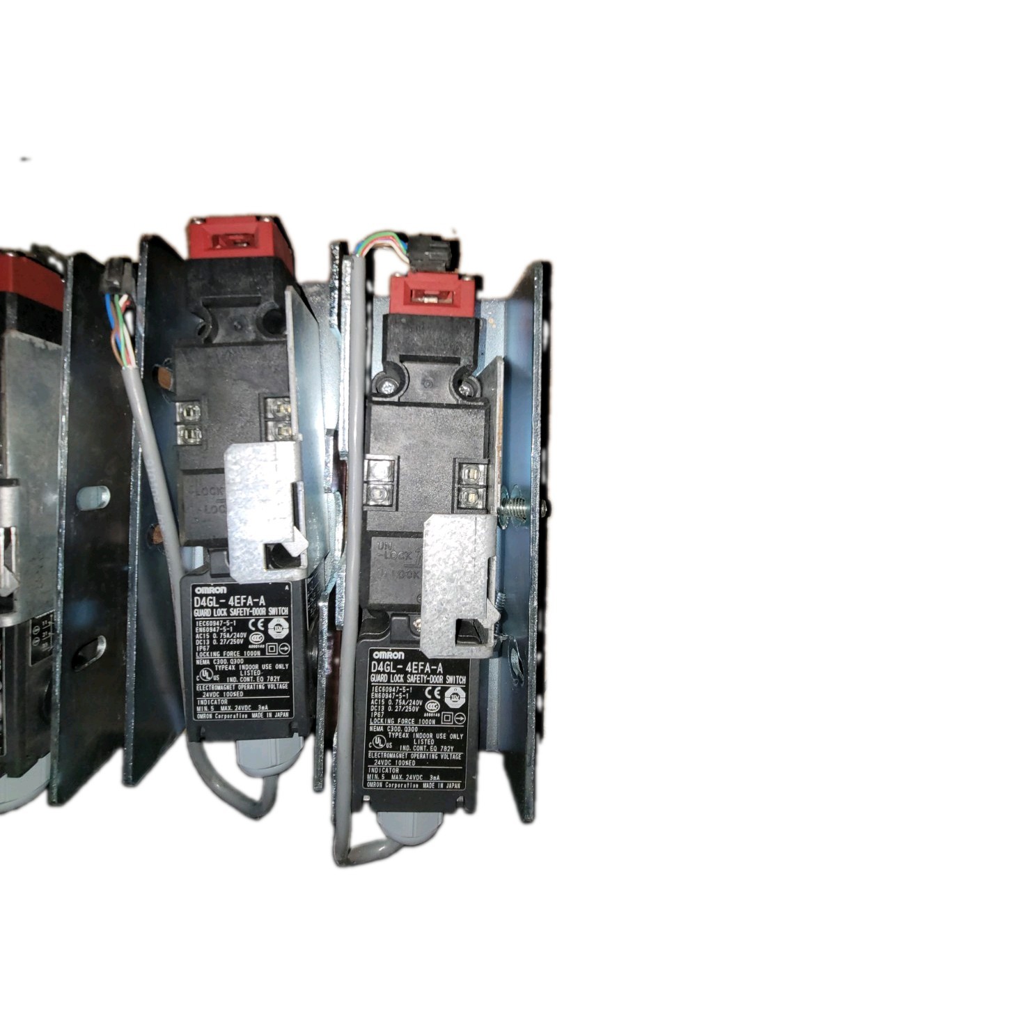 Omron D4GL-4EFA-A Guard Lock Safety Door Switch Interlock Lot of 3