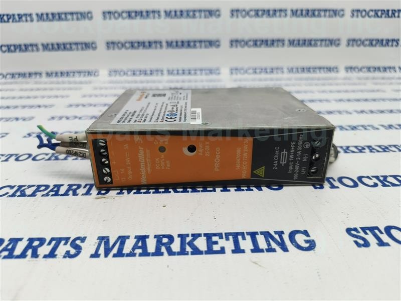Lot 2pcs. Weidmuller PRO ECO 72W 24V 3A Power Supply 24V 3A FAST SHIPPING!!!