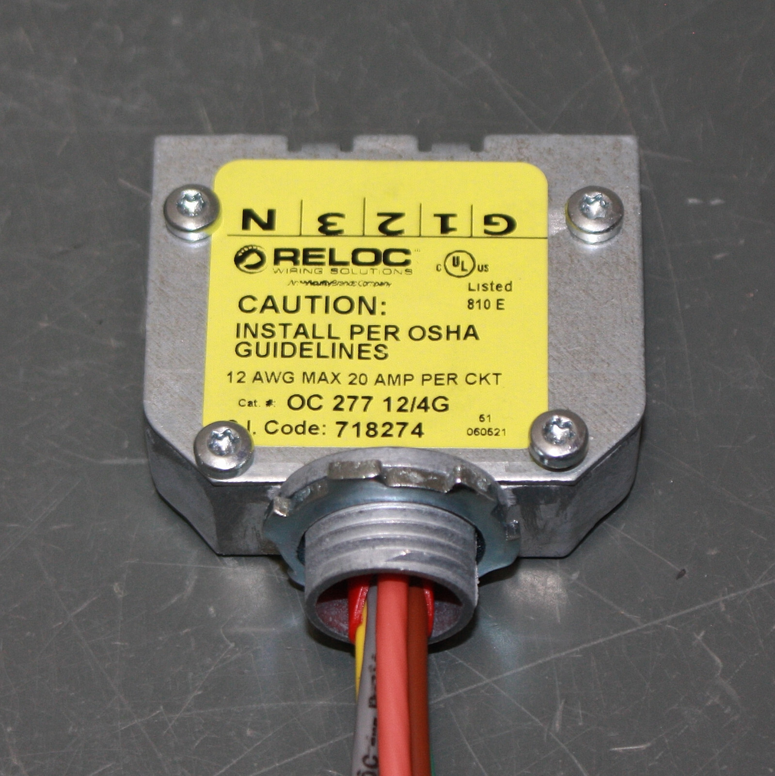 (10) Lithonia Reloc OnePass Converter OC 277 12/4G M10, Lighting Wire Adapter