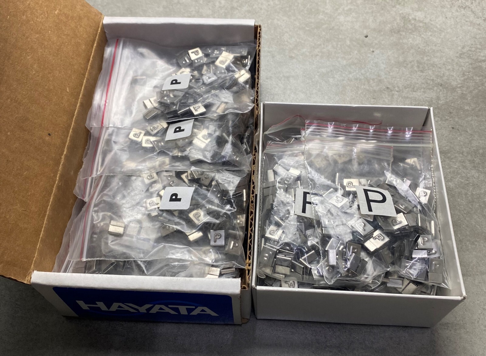 HAYATA ID-P, Stainless Steel Cable Marker 316SS, Symbol “P” , 100 Pc’s Pkt