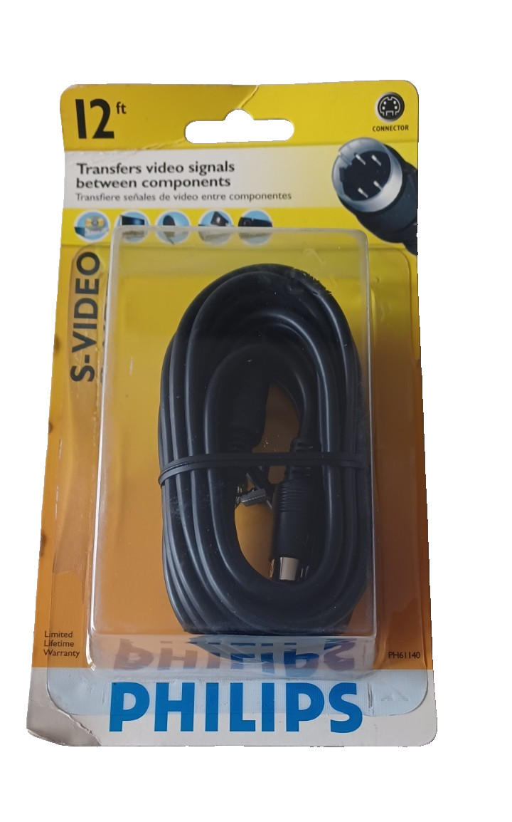 Philips S-Video 12FT transfers video signal between components