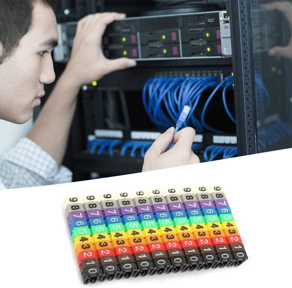 Easy-To-Use 100PCS Multicolor Cable Markers for Reliable Wire Identification