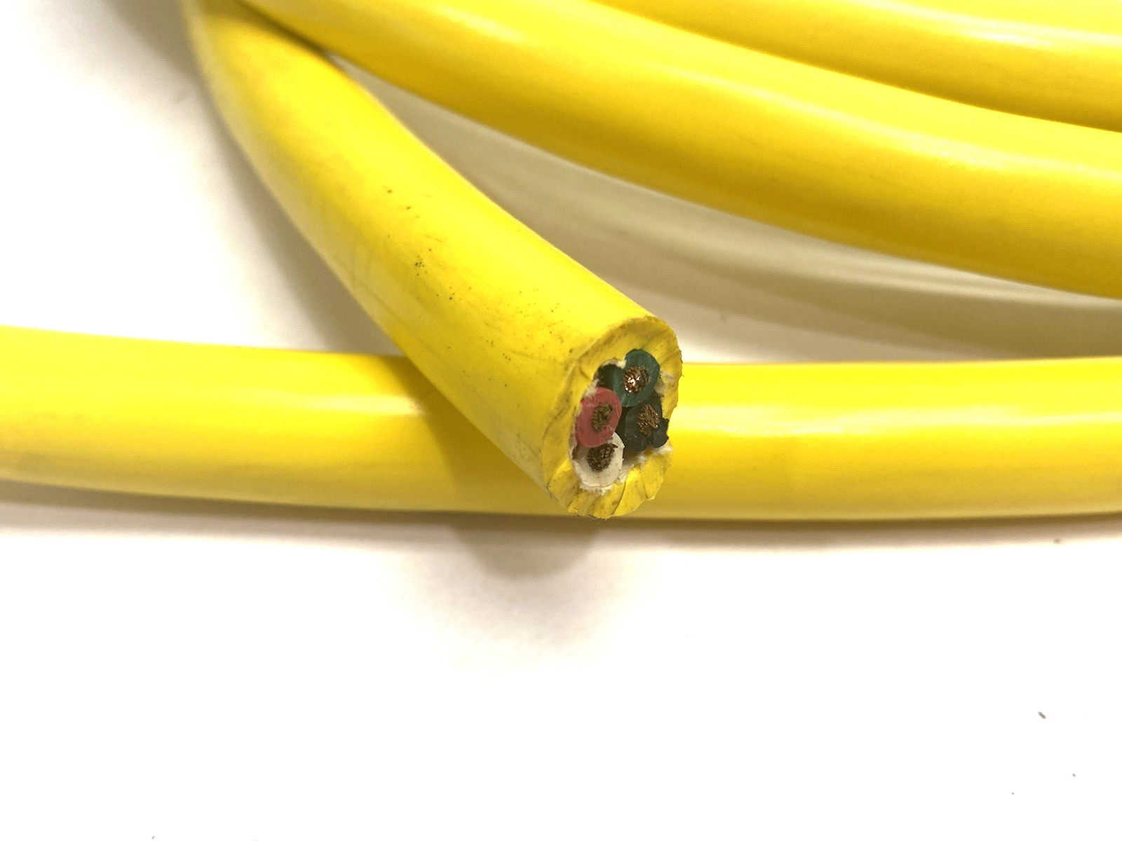 Carol 02426.35T.05 Portable 12/4 SOOW Yellow Cord 0.65″ OD, LOT OF 15 FEET