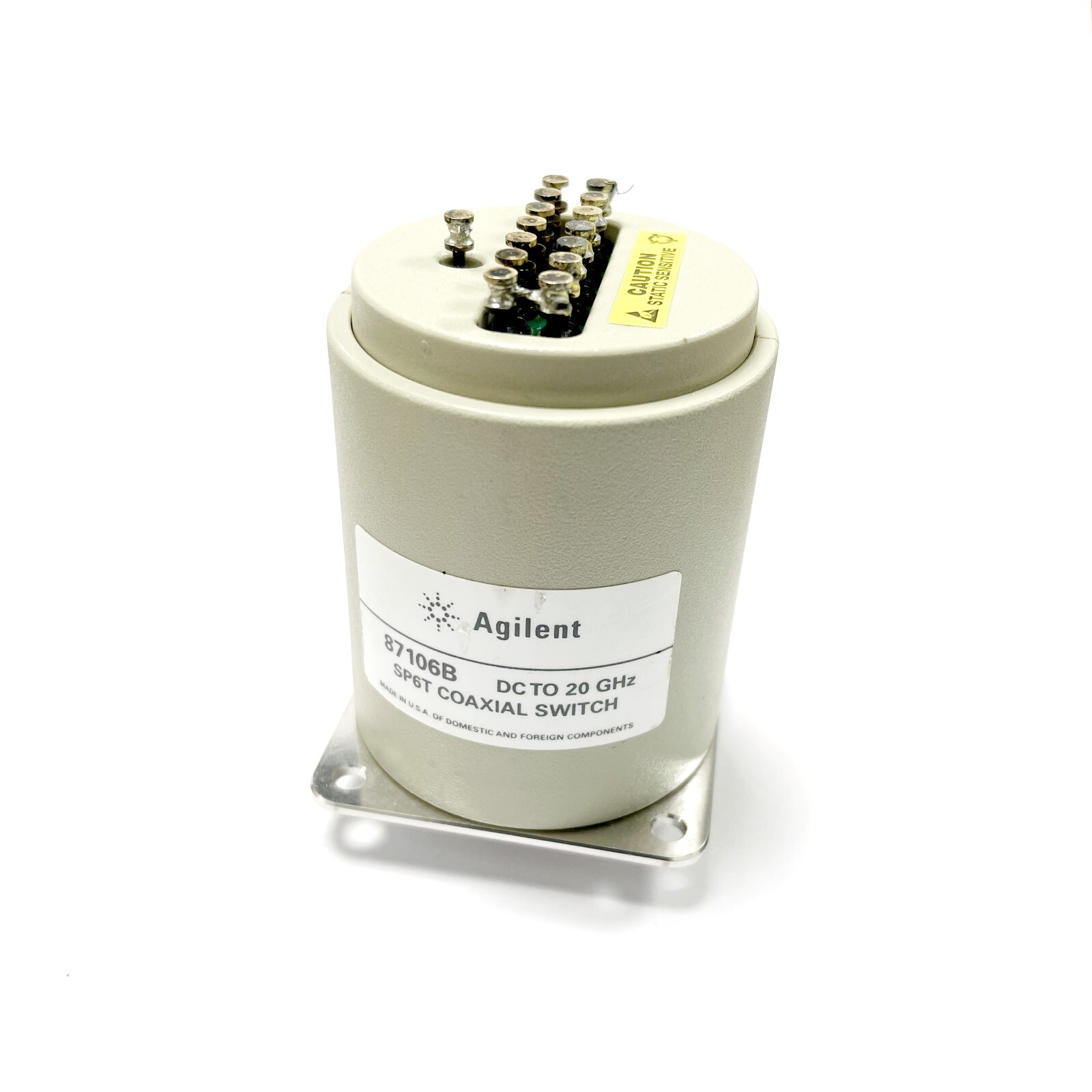 Agilent 87106B RF SMA SP6T Coaxial Microwave Switch DC to 20.0 GHz 24V
