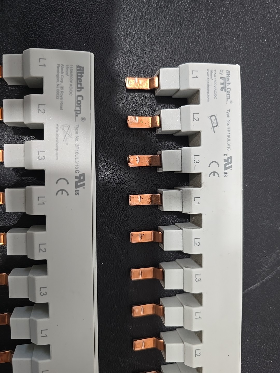 ALTECH CORP 2P16UL3/18 (2) Pcs And 3P16UL3/6 (1)Pcs Single No. P35ULT (6) Pcs