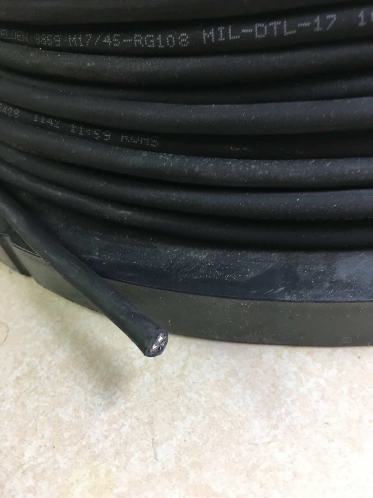Belden 9859 20 AWG 7×28 RG-108/U Tinned Copper Twinax Cable – Sold by the Foot