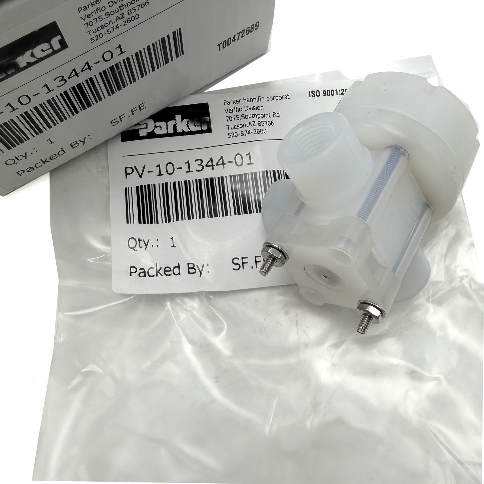 Three-way Pneumatic Diaphragm Valve PV-10-1344-01 for Parker