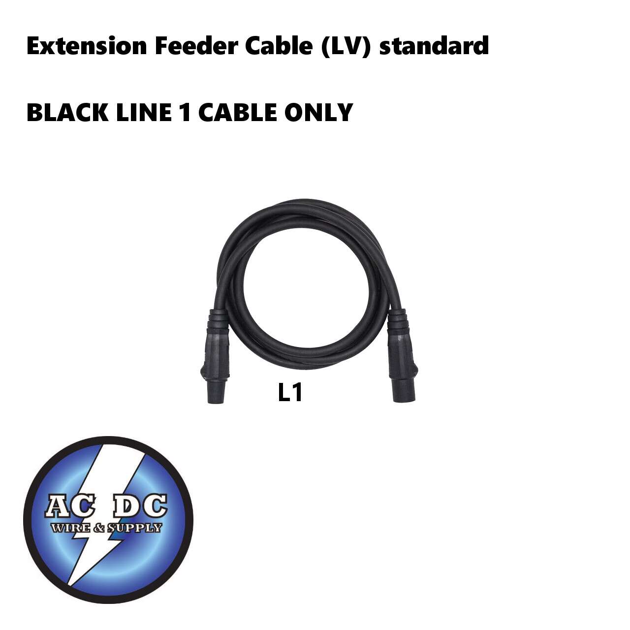 #2 600V TYPE SC CAM LOCK CORD SET OF {5} M/F 600V