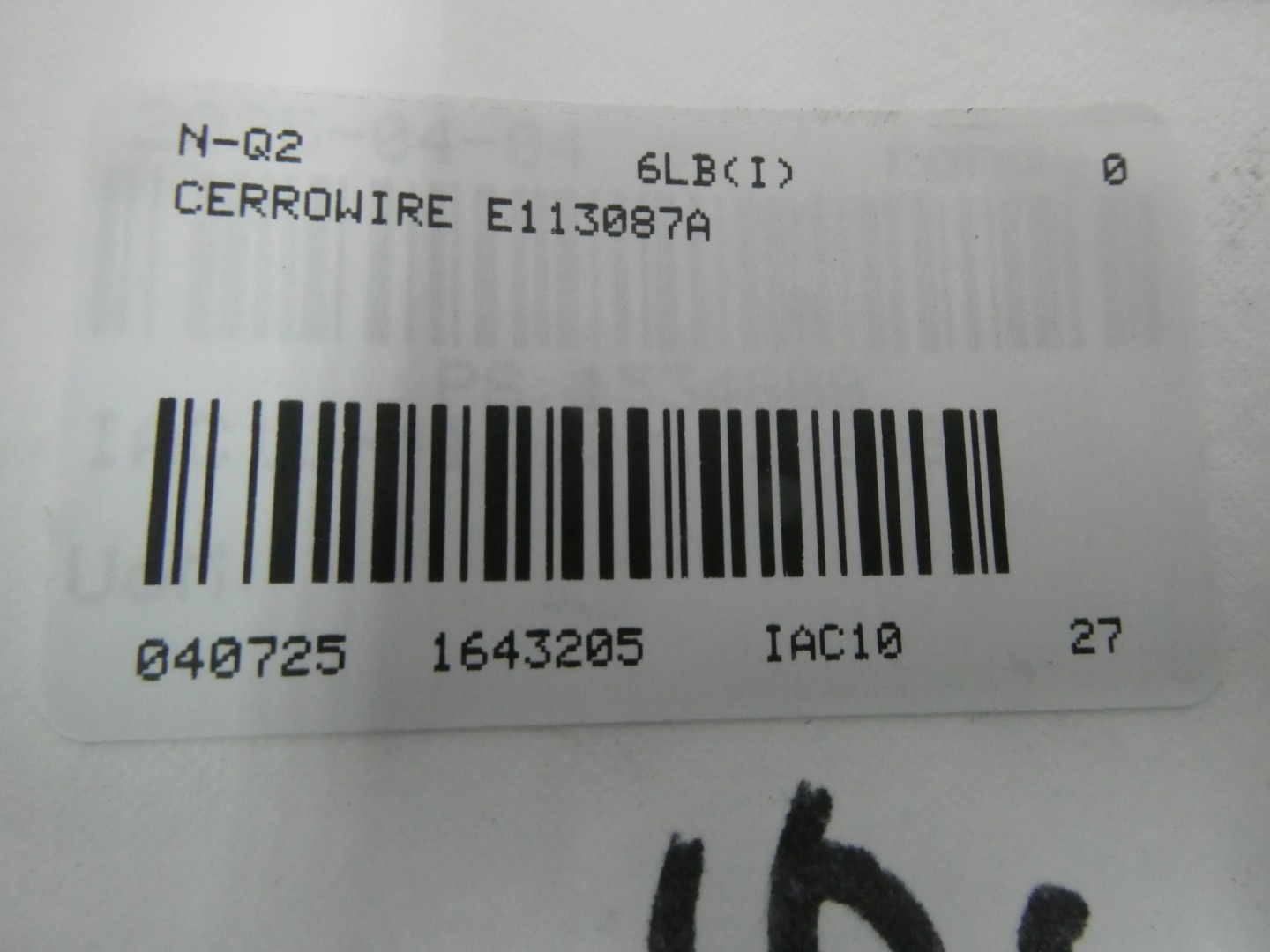 Cerrowire E113087A 16 Strand Black Wire 500ft