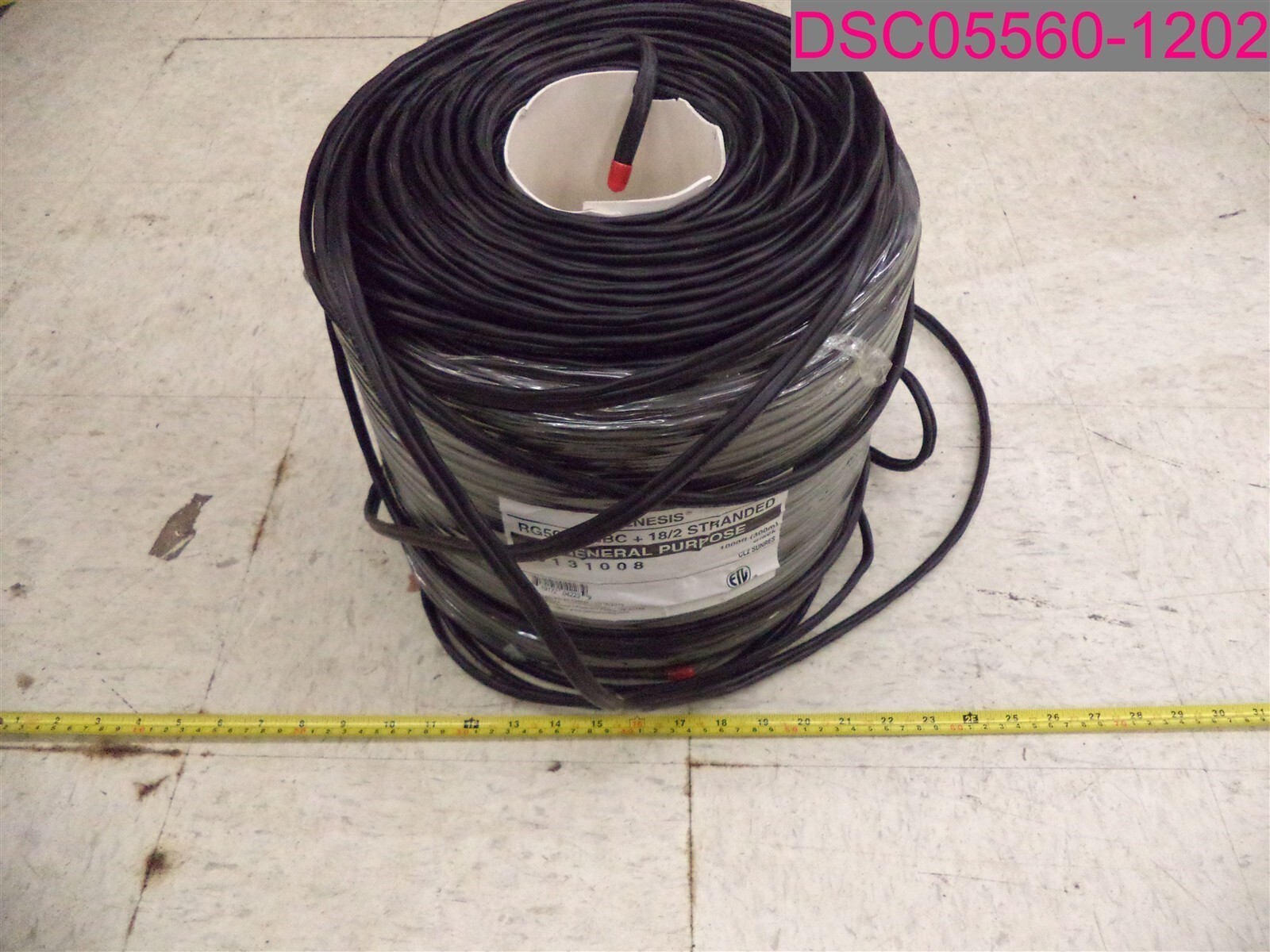 GENESIS RG59 95 + 18/2 STRANDED 1000ft. Black 50131008