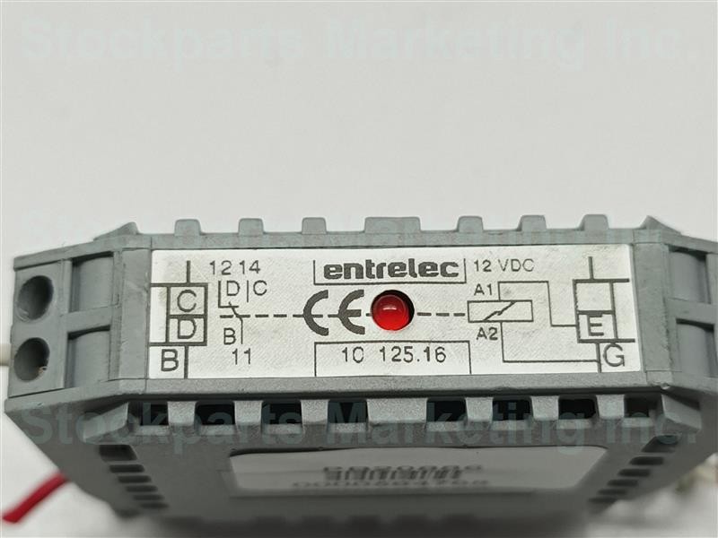 Entrelec 10 125.16 Relay Interface Module 12 VDC 30 Days Warranty Fast Shipping!