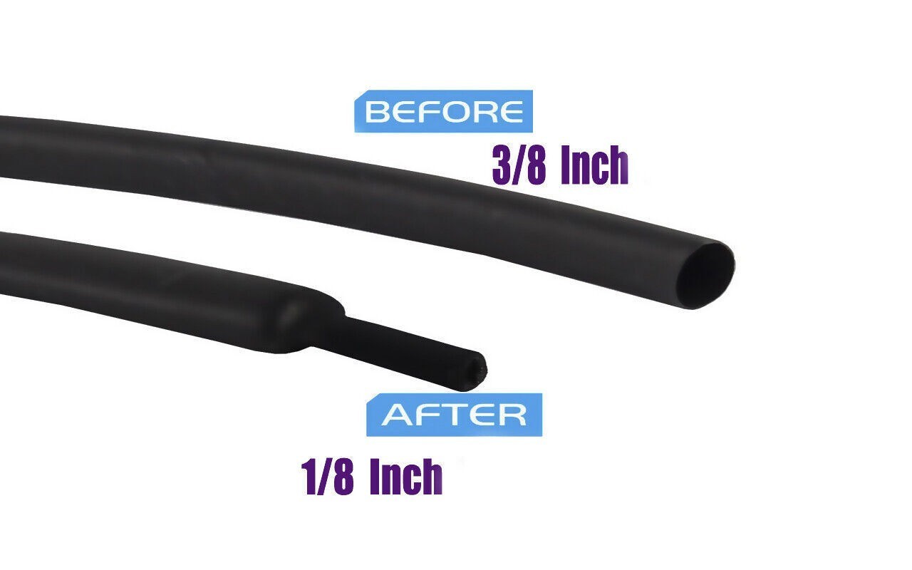 1/4″ 3/4″ 3/8″ 1/2″ Heat Shrink Tubing Adhesive lined/Electrical Wire Sleeve 3:1