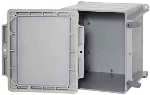 Kraloy 278306, 8″ x 8″ x 4″, Molded PVC, Conduit Junction Box, 1 pc