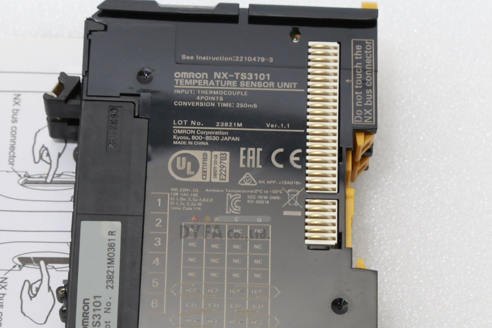 OMRON Genuine NIB NX-TS3101 Ver.1.1 Temperature Sensor Unit ELEC-I-3338=9A29