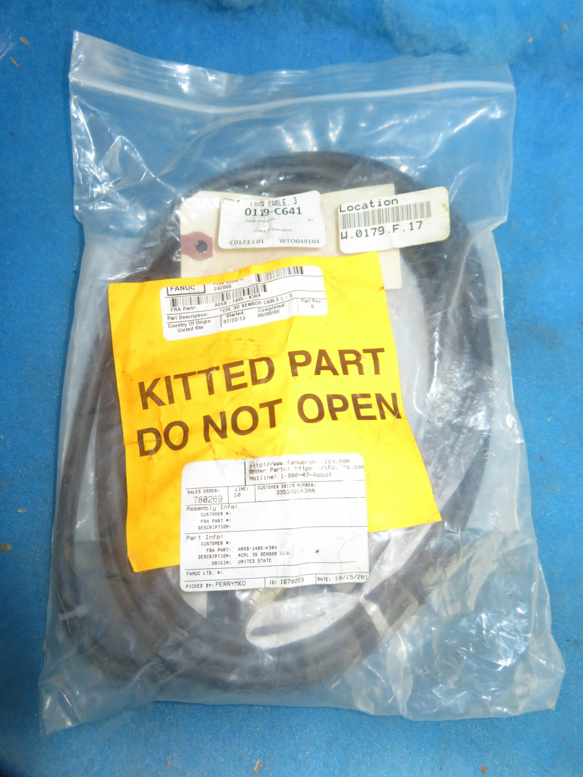 NEW FANUC A05B-1405-K304 ROBOT CABLE ASSEMBLY + 1 Year Warranty