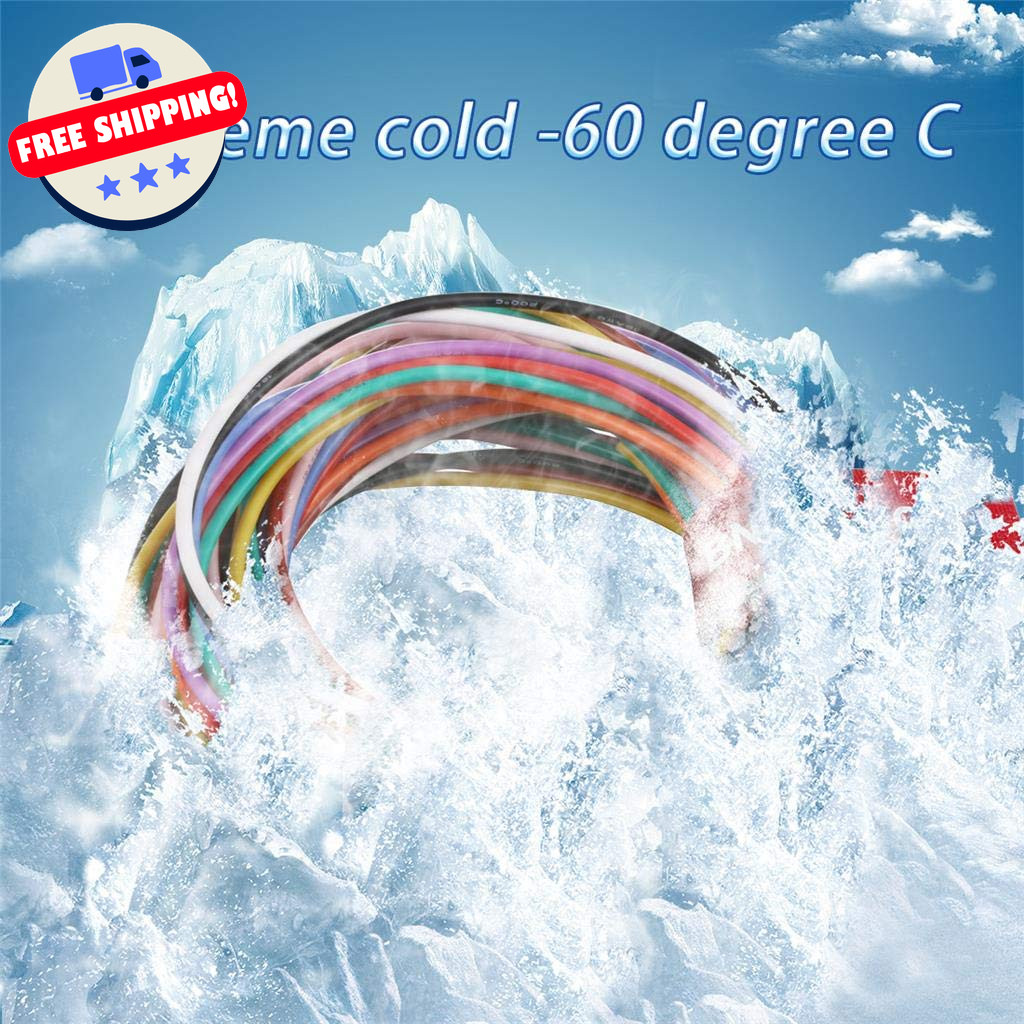 20 AWG Silicone Wire 10 Color Kit – 100Ft, Tinned Copper, Flexible