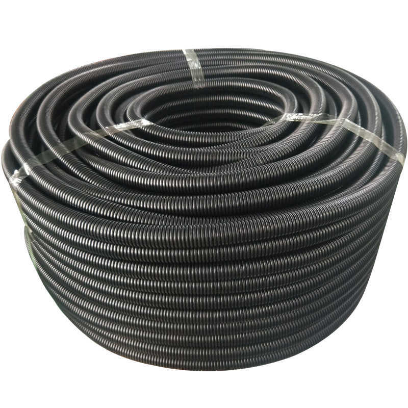 Black Conduit Spilt Cable Tidy Flexible Tube Convoluted Protection Tubing PP/PA