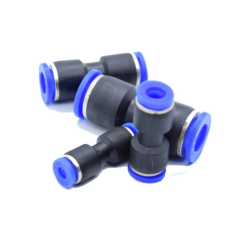 Pneumatic Push In Fittings Straight Equal/Reducing Connectors For Air Tube Hose