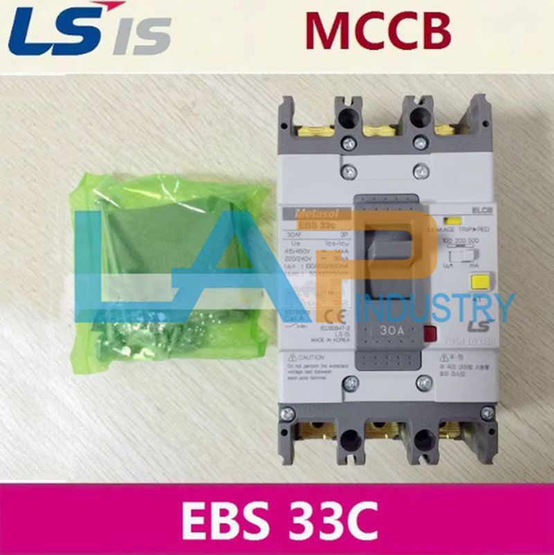 1PCS New Molded Case Circuit Breaker EBS 33C 3P Air Switch 5A 10A 15A 20A 30A