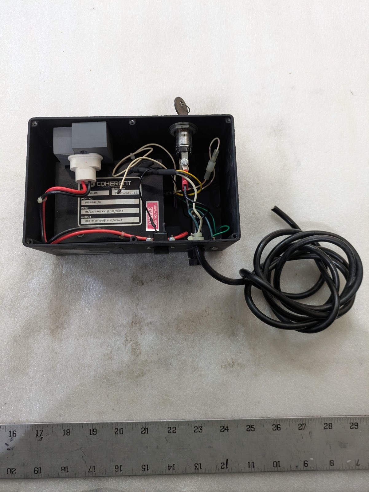 Coherent CR-90-115 HeNe Laser Power Supply 115/230VAC 1700-2450VDC Industrial OE