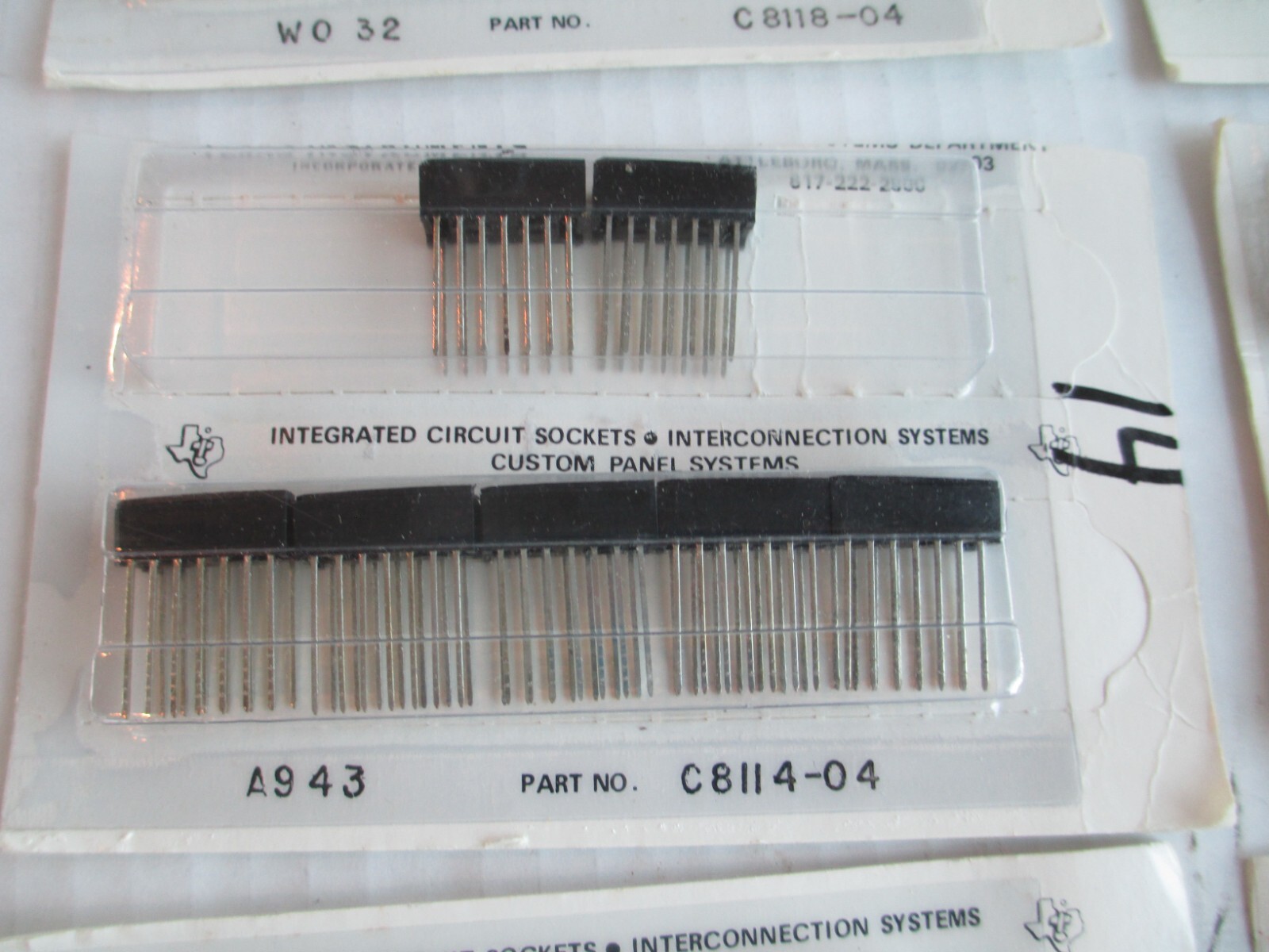 Mix Lot of Texas Instruments Integrated Circuit Sockets Connectors B44