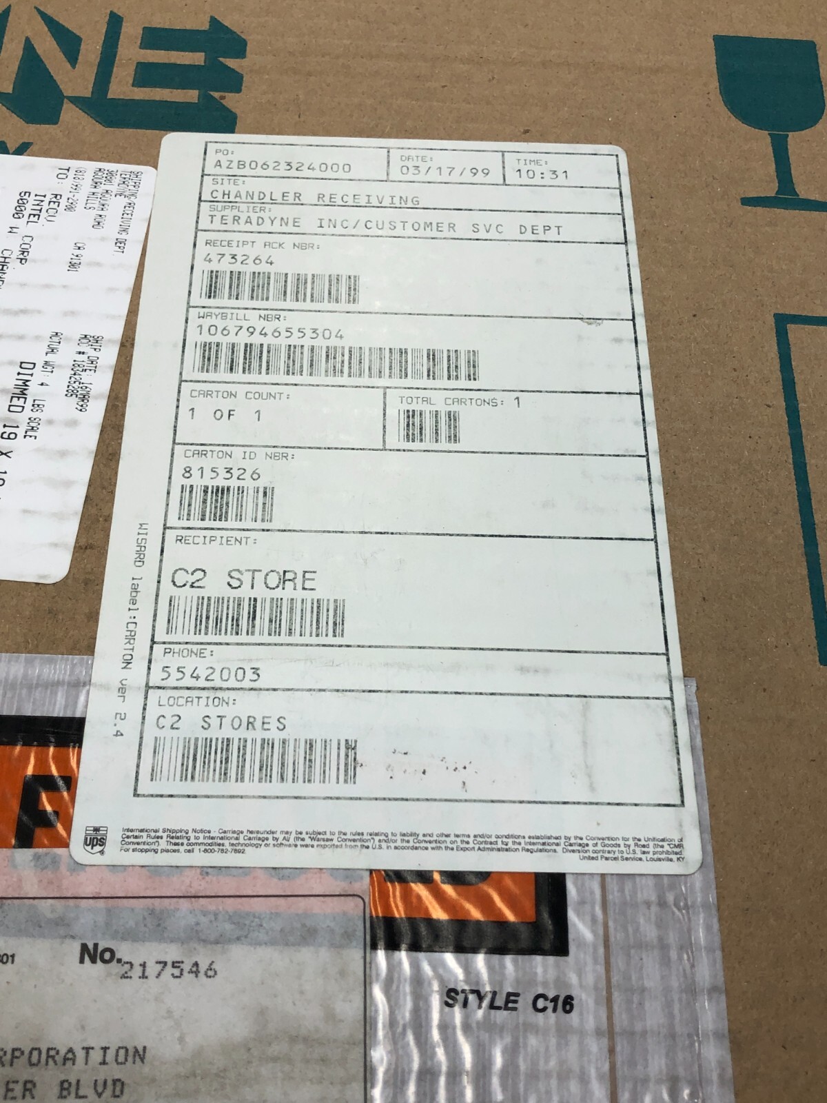 Teradyne 880-758-01 PCB, Pin, Slice, Data, RAM, 153742
