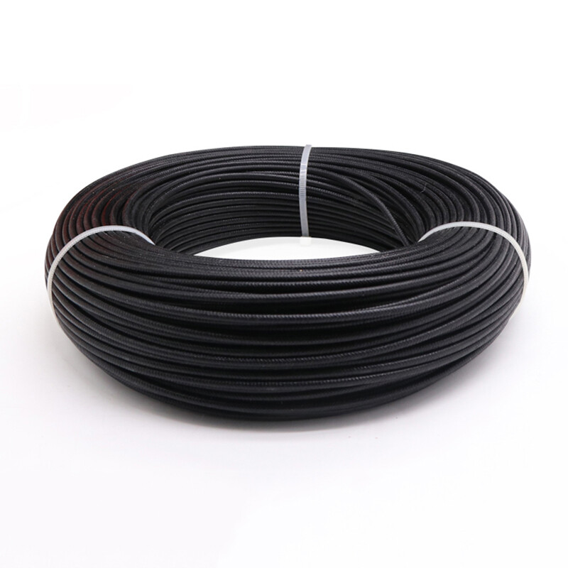 Silicone Rubber High Temp 250℃ Cable Fiberglass+Resin Braided Tinned Copper Wire