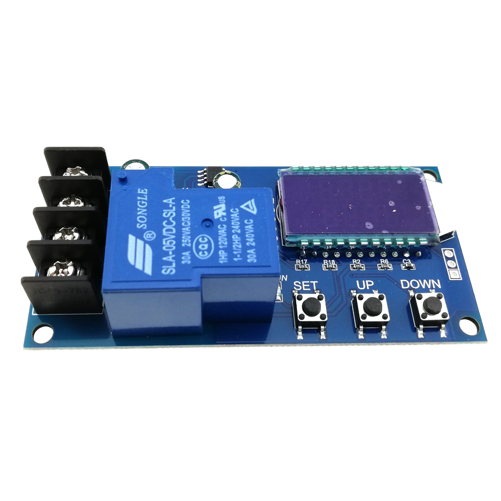 Lead-acid Battery Charge Time Controller Protection Board 6-60v 30A LCD Display