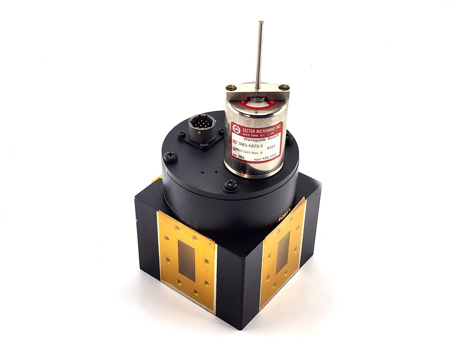 Sector Microwave SM3-1075-1 Waveguide/Coax Switch WR159 28VAC