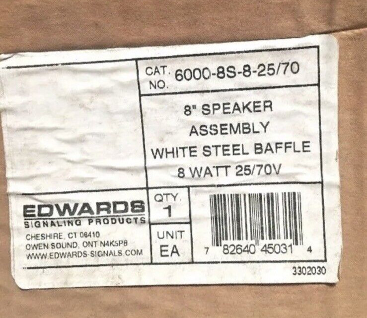 ⚡️Edwards 6000-S-8-25/70 Baffled Speaker Assembly