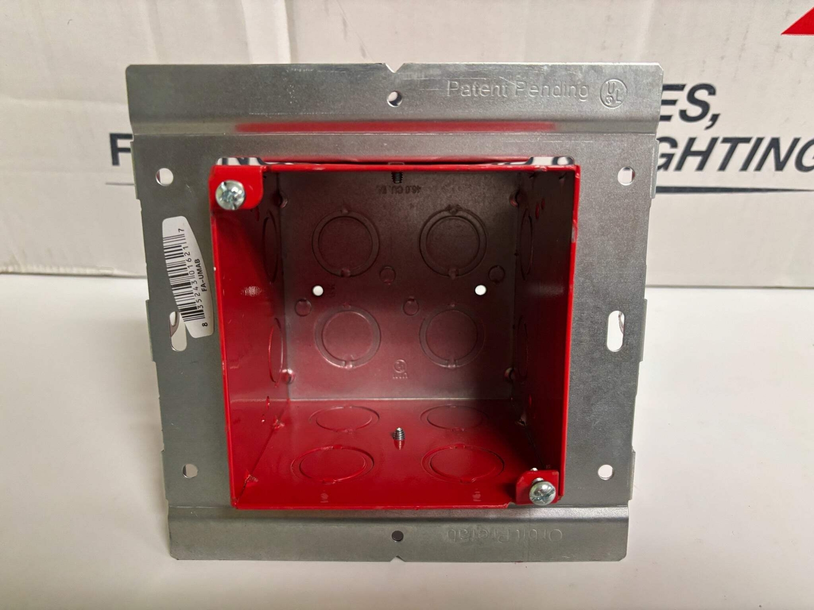 New Open 10 PK Orbit FA-UMAB Fire Alarm 4″ Square 3-1/2″ Adjustable Deep Box