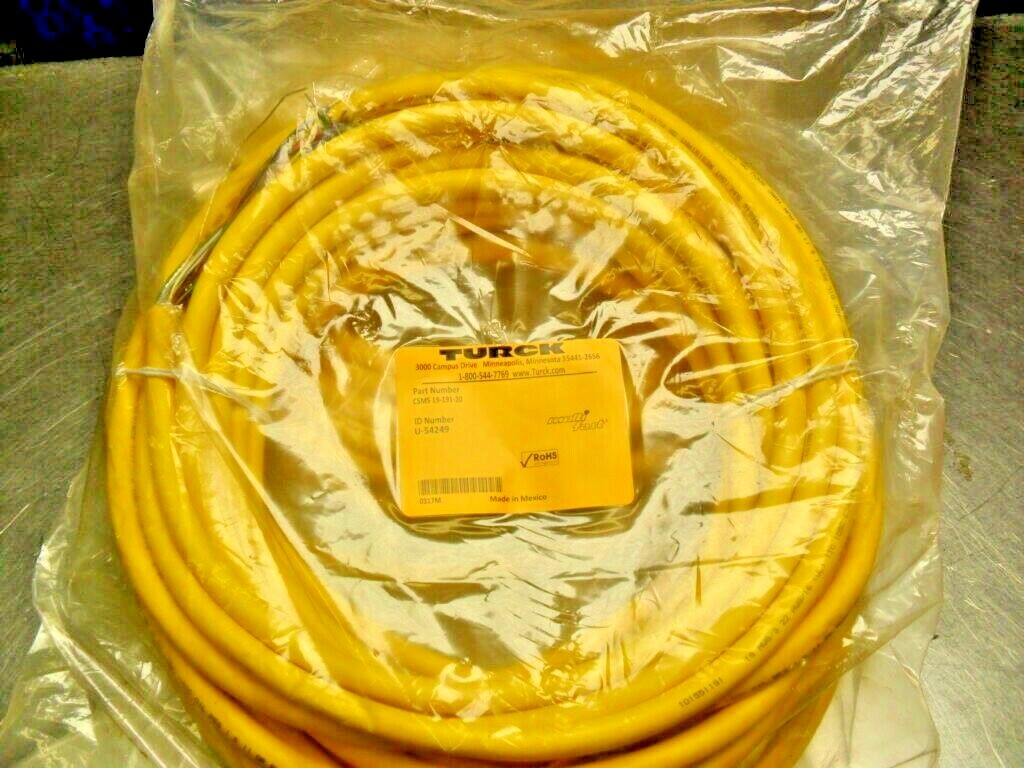 Turck, CSMS 19-191-20 (U-54249) Cable Assemblies – Factory Sealed Bags