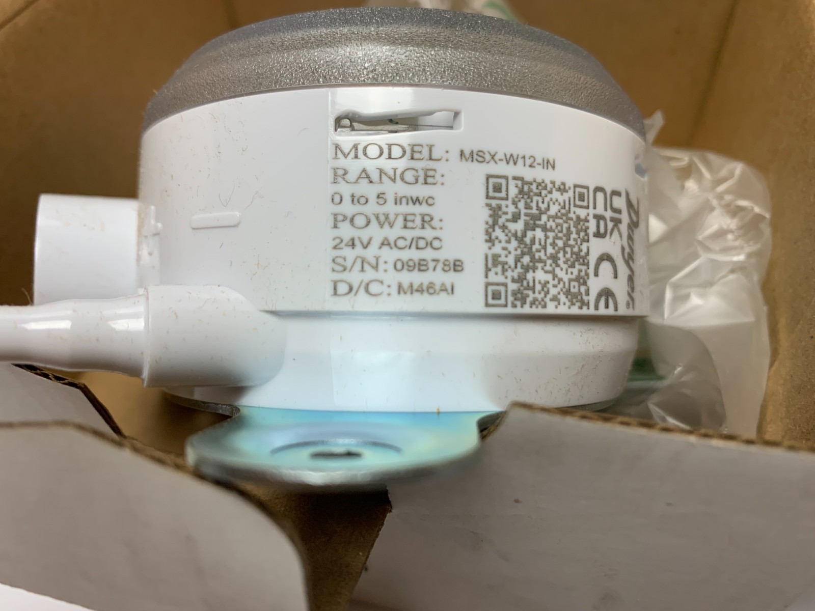 DWYER 101936-01 MSX-W12-IN Differential Pressure Transmitter 0-5” WC FAST SHIP