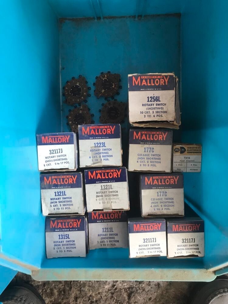NOS Mallory Rotary/Ceramic Switch Lot