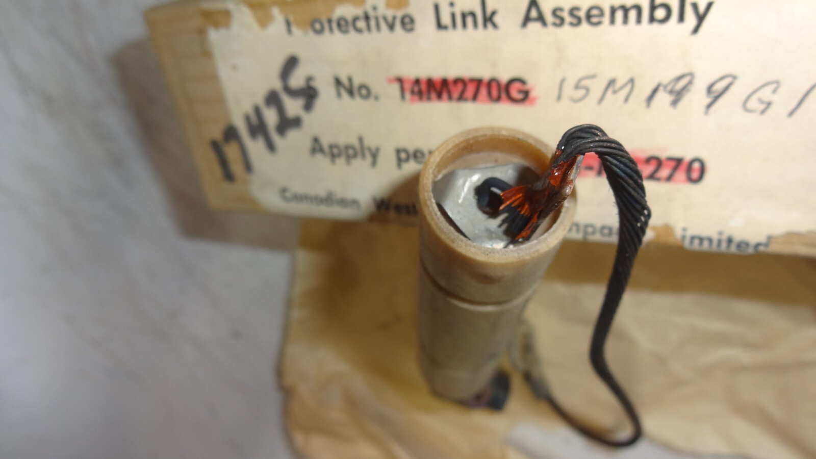 Canadian Westinghouse Protective Link Assembly 15M199G1 New