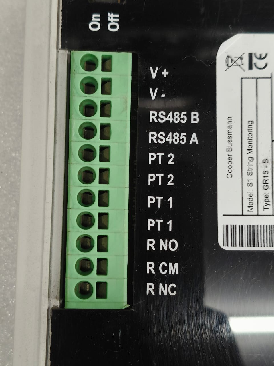 COOPER BUSSMANN TYPE S1 STRING MONITORING UNIT PVCBM-GR16 FAST SHIPPING