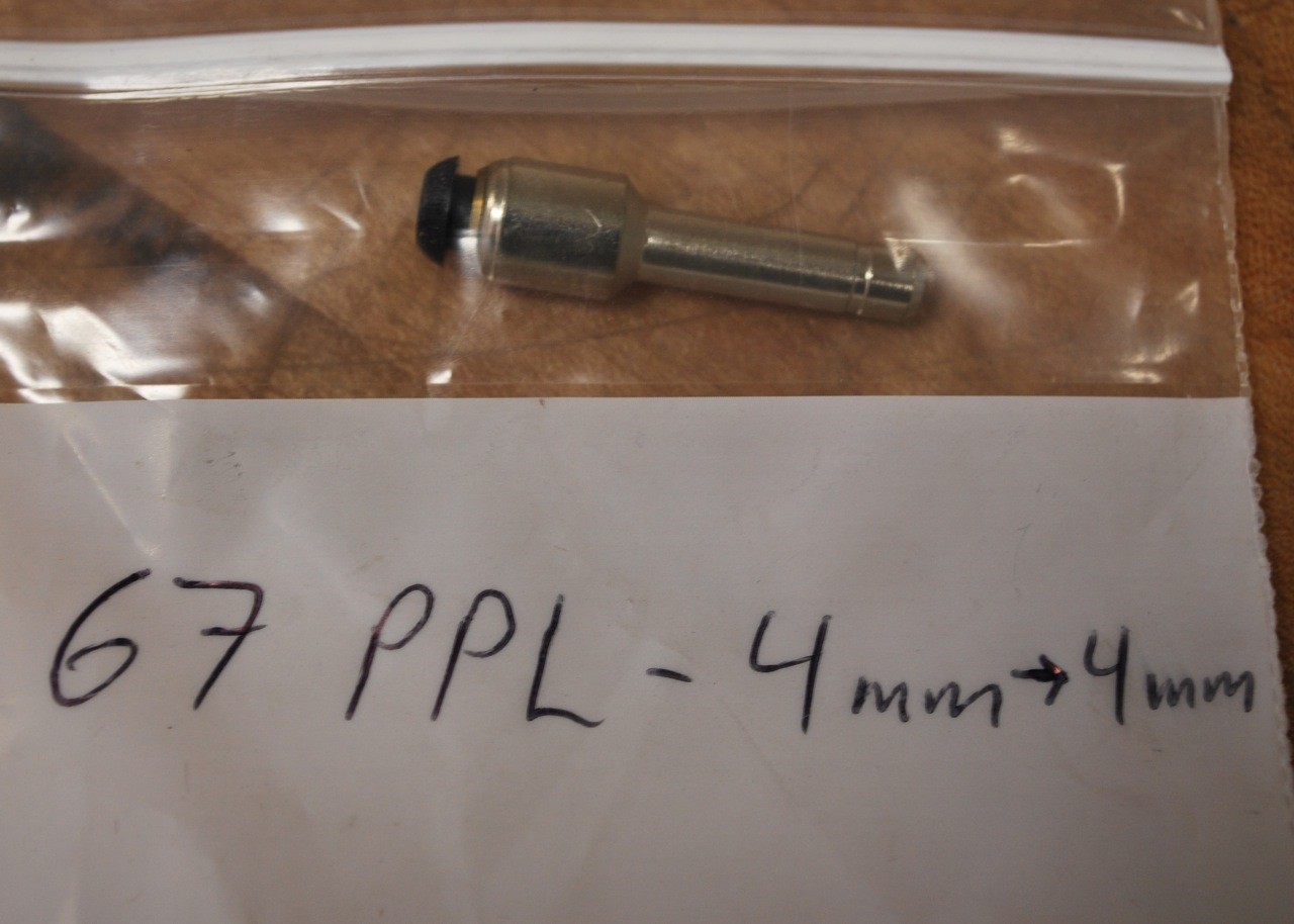 Parker 67PPL-4mm-4mm Brass Tube End Reducer, Lot of 5 – NEW