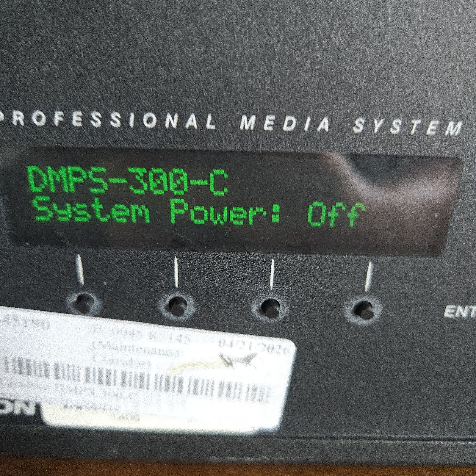 Crestron DMPS-300-C DigitalMedia Presentation System 300 USED
