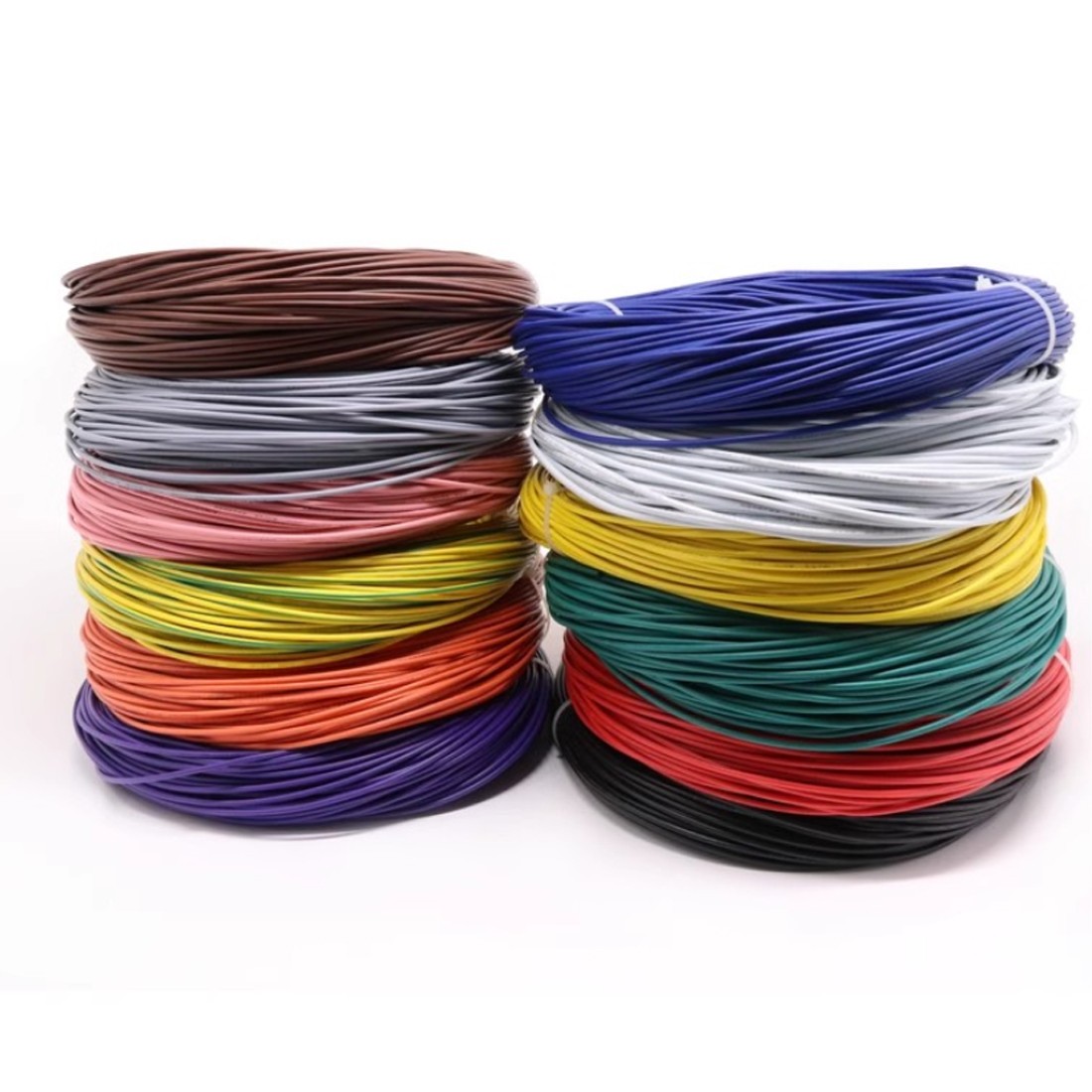 28/30 AWG PTFE single-core Silver Plated Cable Copper Stranded Wire 0.12-0.5mm²