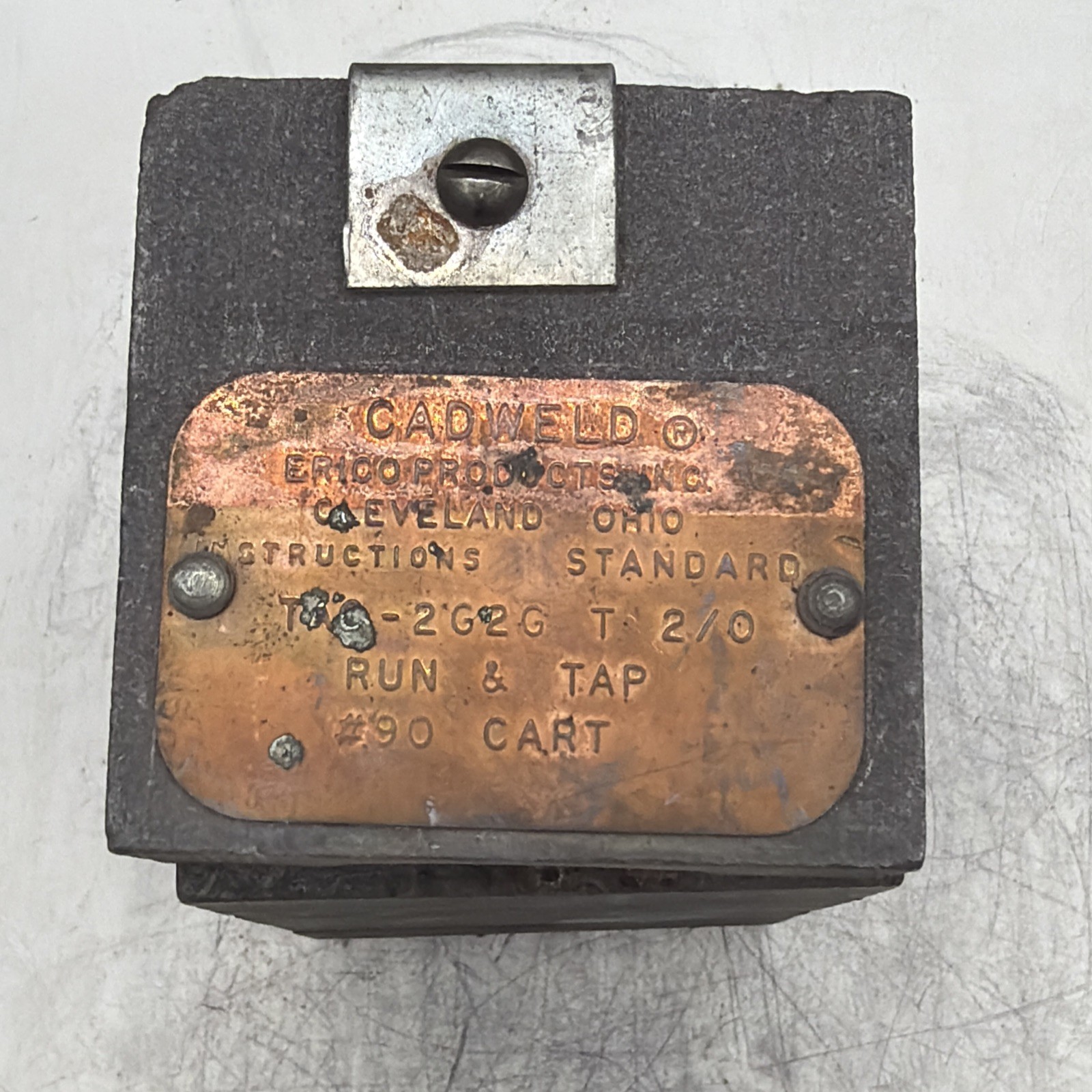 ERICO CADWELD IP-A TAC-2G2G MOLD 2/0 AWG CONC RUN & TAP #90 CART ED4U 4066