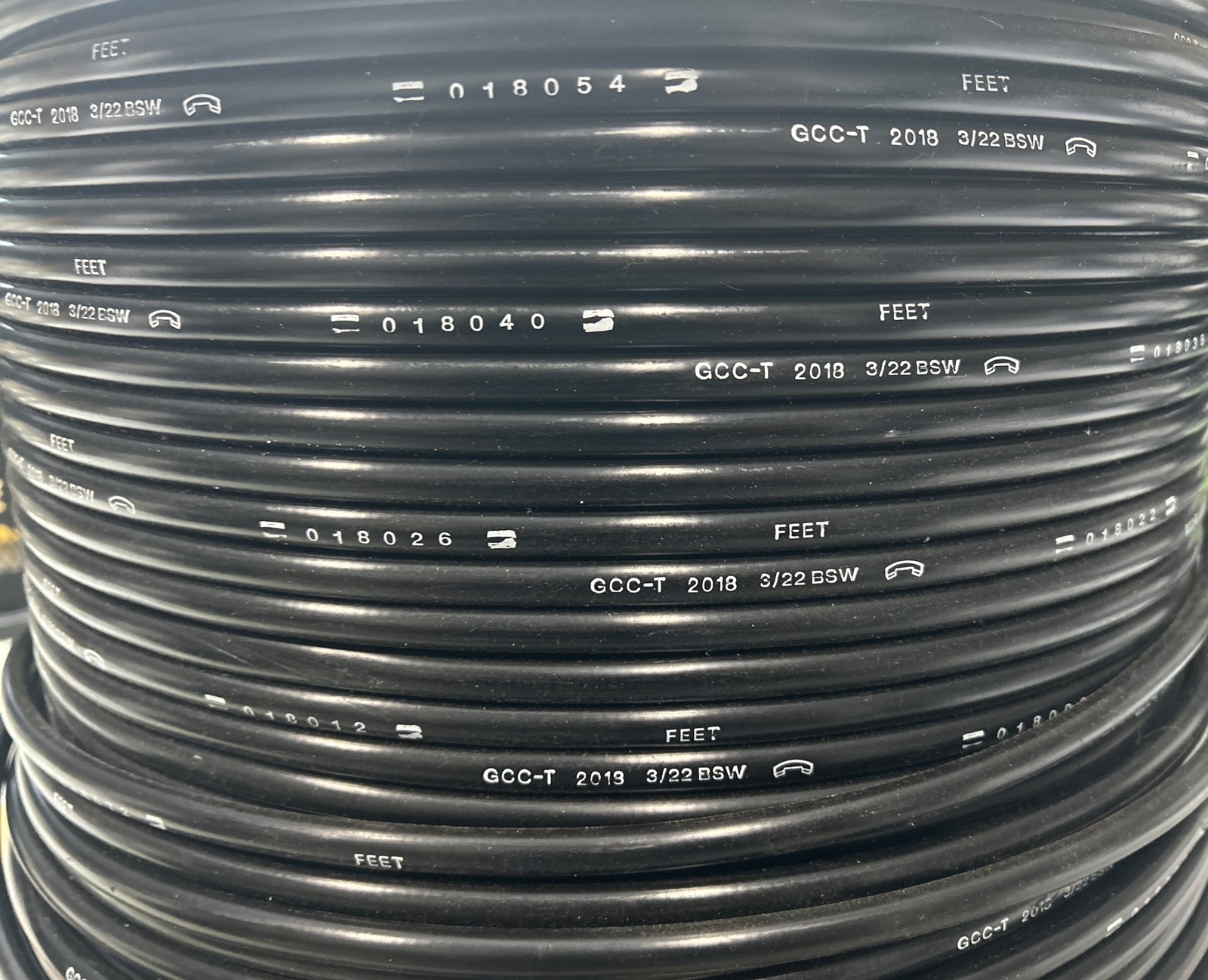 65-70Lb SPOOL- General Cable 3/22 BSW Telecom Gel Fill Buried Service Wire Bell