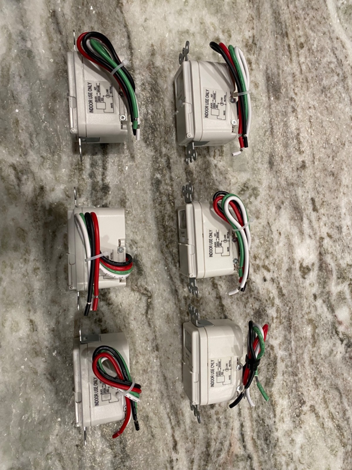 Woods 15-Amp 7-Day In-Wall Programmable Digital Timer Switch, White (6pack)