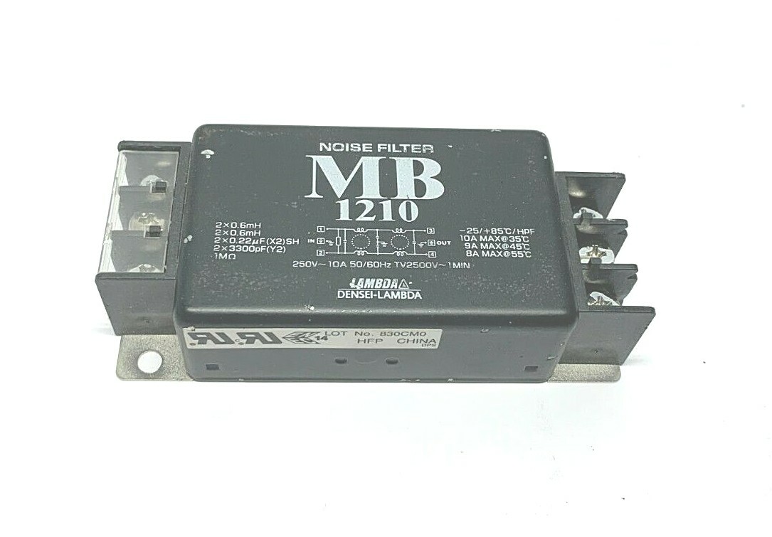 DENSEI-LAMBDA MB1210 NOISE FILTER, 250V 10A