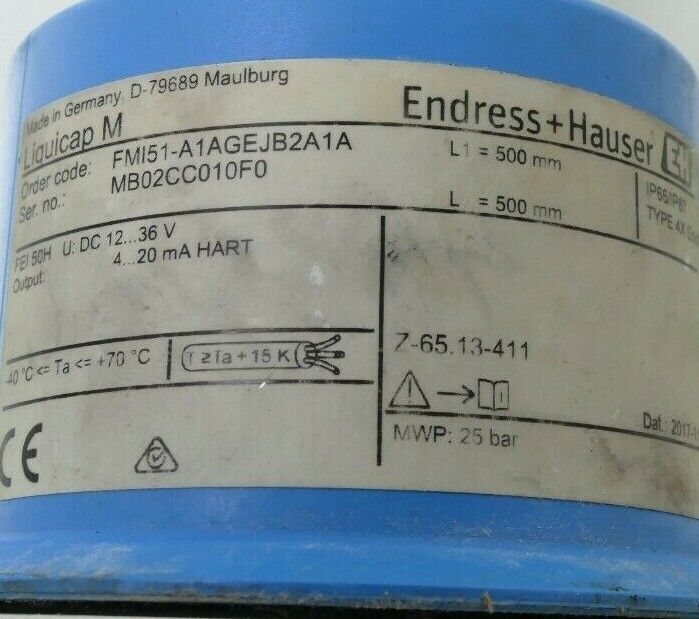 Endress Hauser Liquicap M FMI51-A1AGEJB2A1A Radar measurement Endress