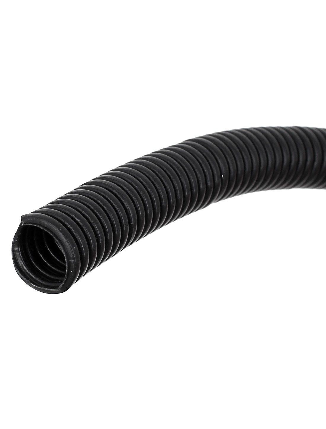 6.6 M 10 x 13 mm Plastic Corrugated Conduit Tube for Garden,Office Black